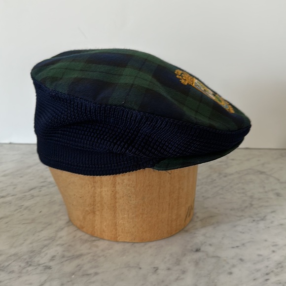 St. Andrews Old Course Blackwatch tartan wool blend snap brim golf cap OS - Picture 4 of 8